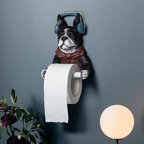 Dogs Toilet Paper Holder