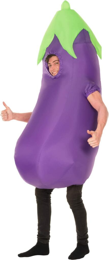 Inflatable Eggplant Costume for Adults
