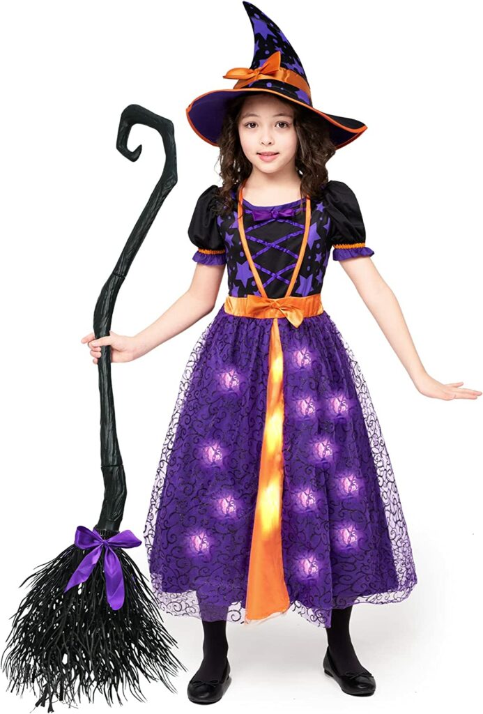 Light-Up Witch Costume for Girls